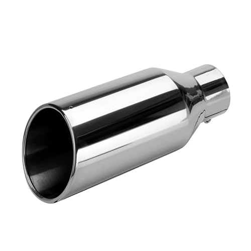 Escape Trasero Tubo De Escape De 3 Pulgadas De Entrada Y 5 Pulgadas De Salida Longitud De 12 Pulgadas Anticorrosivo Recto Universal