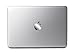 Chrome Silver Mirror Finish Logo Color Changer Decal - Translucent Vinyl Decal Sticker for All Macbook Models