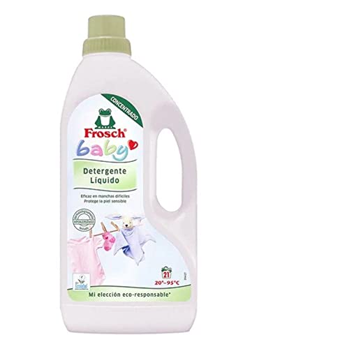 Frosch Baby - Detergente Líquido de Lavadora para Ropa de Bebé, Apto para Pieles Sensibles, Producto Ecológico y Hipoalergénico - 1.5 L