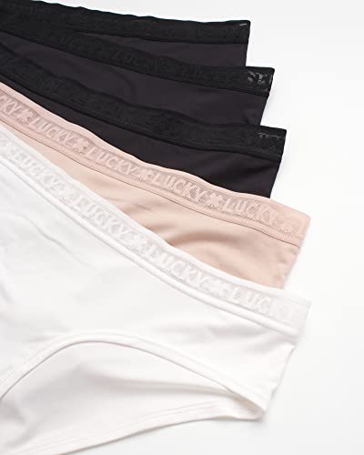 Lucky Brand Women's Underwear - 5 Pack Microfiber Hipster Briefs (S-XL)3