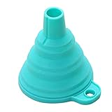 Bayetss Telescopic Folding Funnel Silicone Material Large Diameter Long Neck Leakage