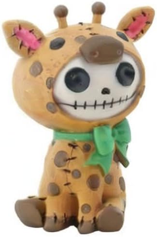 Miniatura 2 de SUMMIT COLLECTION Furrybones Giraffe Kirin Signature Esqueleto en traje de jirafa con lazo verde