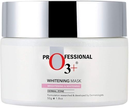 O3+ Whitening Mask for Skin Whitening, Tightening and Pigmentation Control - Infused with Natural Lavender and Cucumber Botanical Extracts (50g)