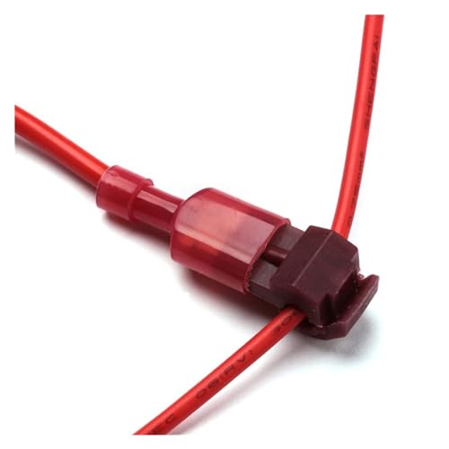 Evita cortes de cable con este conector en forma de T de empalme rápido para terminales rojas