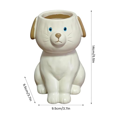 Vase pour chien mignon en résine décorative pour table à manger