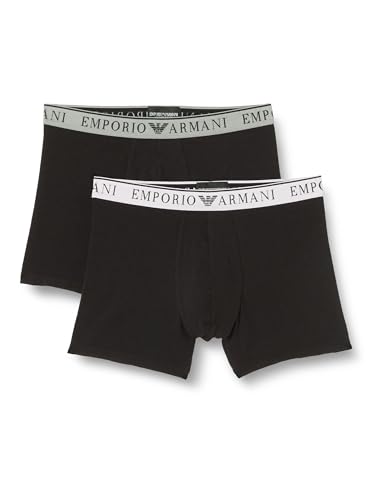 Stretch Cotton Endurance 2-Pack Midwaist Boxer Multicolore Black-Black XL uomo