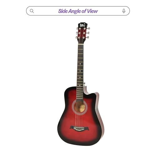 Image of BLUEBERRY B-D38, Acoustic Guitar Kit Inbuilt Truss Rod, with Bag, Strap, One Pack Strings And Picks - 38 Inch (Red Sunburst)