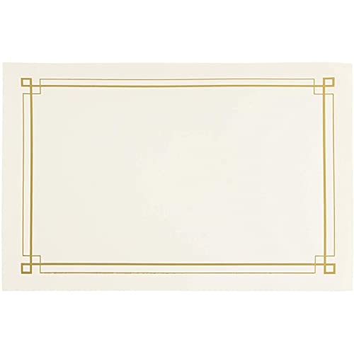 Certificate Paper With Metallic Gold Foil Border, Award Certificates (Ivory, 8.5 X 11 In, 48-Pack) #TOP3