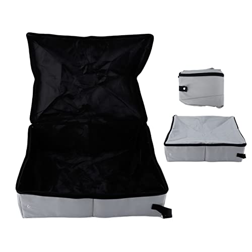 Portable Cat Litter Box Leakage Resistant Convenient Easy to Clean Cat Bowl Outside (S)