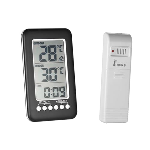 EPIGEIST Termómetro Digital Con Alarma De Temperatura Alta Y