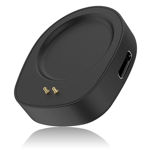 Vancle Adaptador carregador para Amazfit Balance/Balance 2 / Amazfit Helio Strap/Amazfit T-Rex 3, estação de carregamento sem fios, base de carregamento portátil USB C (preto)