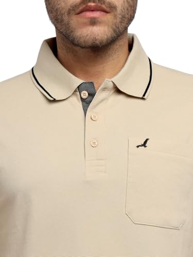 Image of AMERICAN CREW Polo Collar T-Shirt for Men with Pocket
