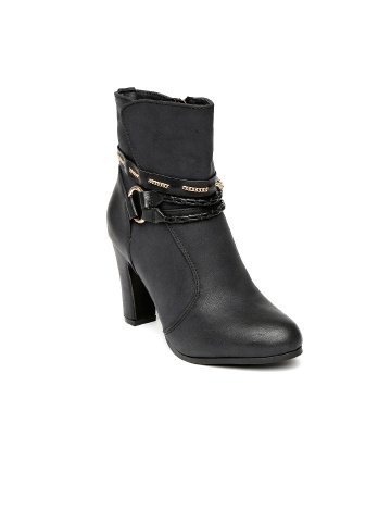 Buy Inc.5 Women Black Heeled Boots (6 