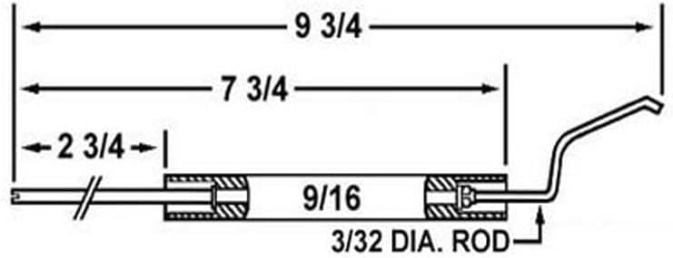 27353 Ignition Electrode Simple Plug-and-Play Replacement Fits Shenandoah WO-F Oil Burners