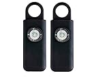 Original Defense Self Defense Siren. Personal Keychain Security Alarm for Women, Kids & Elders. Portable Personal Alarm (Black 2 Pack)