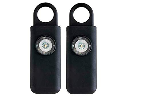 Original Defense Self Defense Siren. Personal Keychain Security Alarm for Women, Kids & Elders. Portable Personal Alarm (Black 2 Pack)