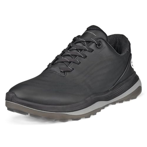 ECCO Damskie wodoodporne buty golfowe Lt1 Hybrid, Czarny, 6/6.5 UK