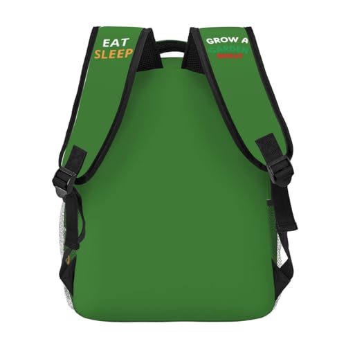 Eat Sleep Grow A Garden Repeat Bag Large Capacity 15.7 Inch Backpack Funny Polyester Adjustable Laptop Backpacks4