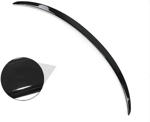 Tesla Model Y ile Uyumlu Arka Bagaj Üstü Spoiler Parlak Siyah (Piano Black)