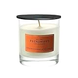 Pecksniff's Classic Gingerflower & Patchouli Scented Candle - Single Wick in Elegant Glass Vessel, 184g/6.49oz