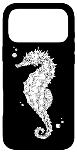 Womens Girls Kids Retro Vintage Illustration Seahorse �X�}�z�P�[�X iPhone 17 Pro Max �p
