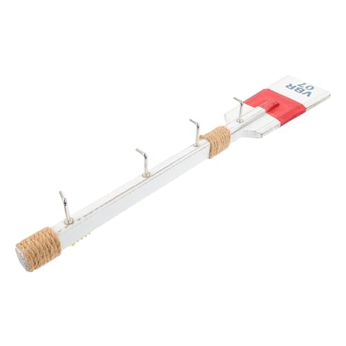 DECOMELODY Gancho de Pared de Madera Rojo Perchero Decorativo Estable y Fácil de Instalar para Abrigos y Ropa Organizador Único para Hogar Pasillo Dormitorio y Cocina