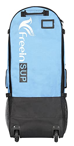 Freein Inflatable Paddle Board Roller Bag With Wheels Backpack For Sup Storage Travel Fits Any Isup And Accessories (Blue) #TOP2