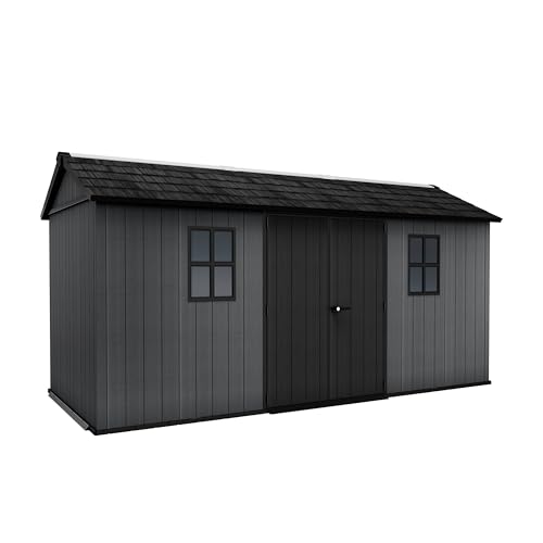 Abri de Jardin Newton Plus 1575-10 m² - Gris Aspect Bois - KETER