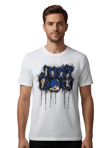 Image of Dollar Club Men's Cotton Round Neck Printed T-Shirt