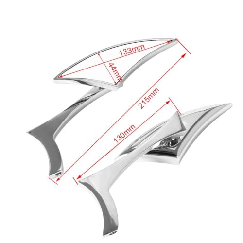 Retrovisor de motocicleta sin vibraciones de 8mm y 10mm para eliminar puntos ciegos en sport bike 2