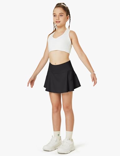 FitsT4 Sports Girls Swim Skirts with Pocket UPF 50+ Swimming Bottom Kids Bathing Skort for Surfing Beach Volleyball2