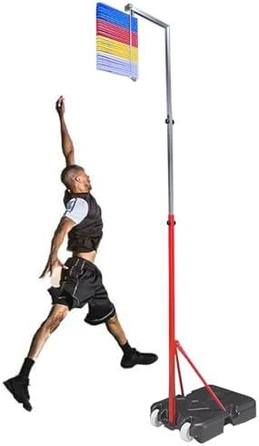 Free-Standing Jump Measurement Tester，4.3-12.5 Feet Vertical Jump Tester, Adjustable Jump Measuring Tool, Floorstanding High Jump Training Device for Basketball Volleyball Players