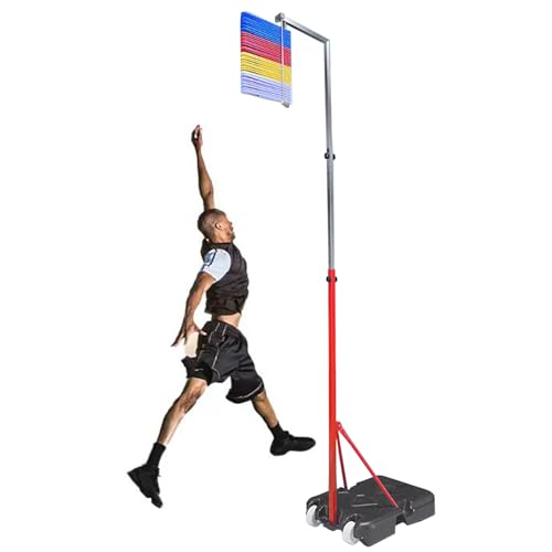 Comprobador de Salto Vertical de Suelo, 12,3 a 3,8 Metros, Herramienta de medición de Salto Ajustable, Dispositivo de Entrenamiento de Salto de Altura de Suelo para Jugadores de Baloncesto y