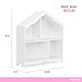 Evolur Barbie Rose Hutch/Bookcase – 7 Spacious Shelves for Toys, Books, and Keepsakes, Solid Wood with Anti-Tipping Kit, White or Pink Finish
