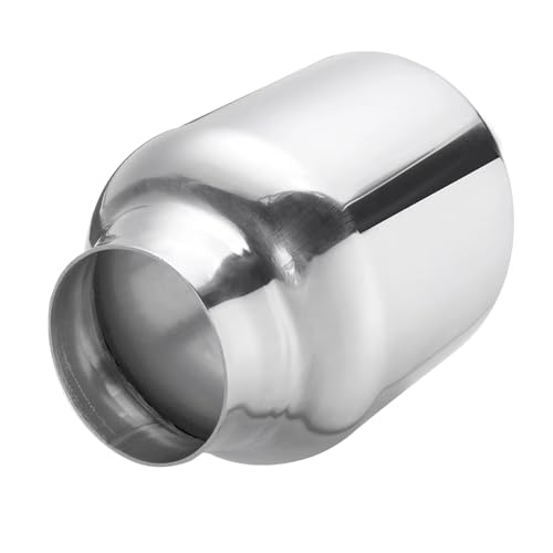 Tuyau d'échappement inox 63-101mm double paroi embout universel de rechange pour voiture