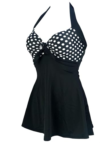 Avidlove Swimsuits for Women Two Piece Retro Tankini Set Halter Swimsuit Vintage Bathing Suits with Boyshorts M-4XL3