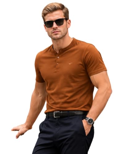 Image of Parcel Yard Men's Cotton Rich Solid Polo Tshirt | Collar Tshirts | Half Sleeves | Plain-Regular Fit