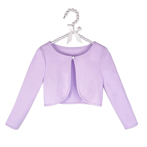 Toddler Girls Lilac Mermaid Sundresses with Long-sleeved Jacket in the same color for Little Girl 3-7T