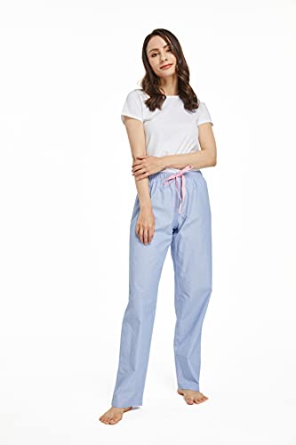 Image of CYZ Women's 100% Cotton Woven Poplin Sleep Pajama Pants