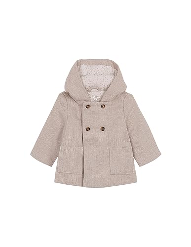 Manteau à chevrons avec capuche idéal pour les promenades d'automne de bébé