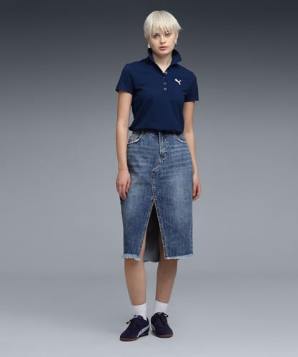 Image of Puma Women's Polo T-Shirt | Cotton Regular Fit Short Sleeve Polo with Ribbed Collar & Button Placket | Classic Everyday T-Shirt for Casual, Sport & Streetwear
