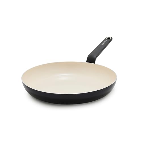 Image of GreenPan Rio Advanced 10 inch Frying Pan Skillet, Ceramic Nonstick PFAS-Free, Induction Ready, Dishwasher and Oven Safe, Black