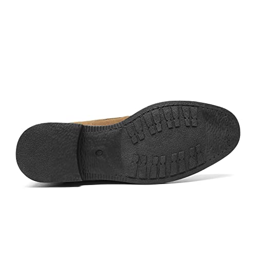 image for Bruno Marc Men's Tan Casual Suede Leather Chukka Dress Boots Lace Up D