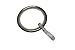 Gardinia 30226 Anelli per Tende, Metallo, Aspetto Inox, 3.25 x 4, 10 unità