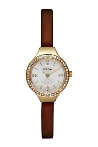 MORGAN Femme Date Standard Quartz Montre avec Bracelet en PU MG 007S-1BU