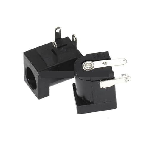 Conector DC-005 de 5,5 x 2,5 mm con 3 pines para alimentación universal de 20 piezas