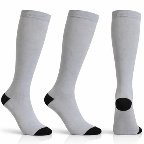 Image of Diamond Star 6 Pairs Compression Socks for Men & Women, Knee High Socks