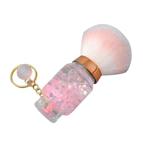 PartyKindom Powder Brush for Pressed Powder Durable Makeup Brush with Soft Bristles for Blush Highlighter Contouring Portable Design with Packaging for Women