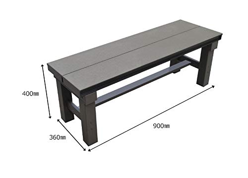Amazon.co.jp: 人工木 アルミ ベンチ T型 9036【900×360mm