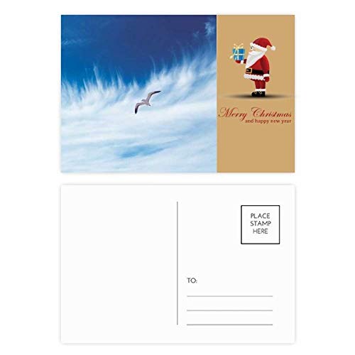 Cartes postales nuages oiseau bleu pour partager la magie de Noël